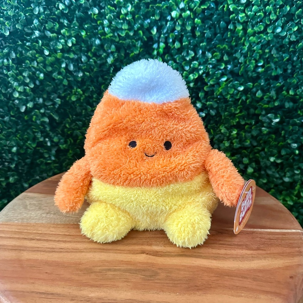 NWT BumBumz Candy Corn 7.5" SpookyBumz Halloween Plush By Russ